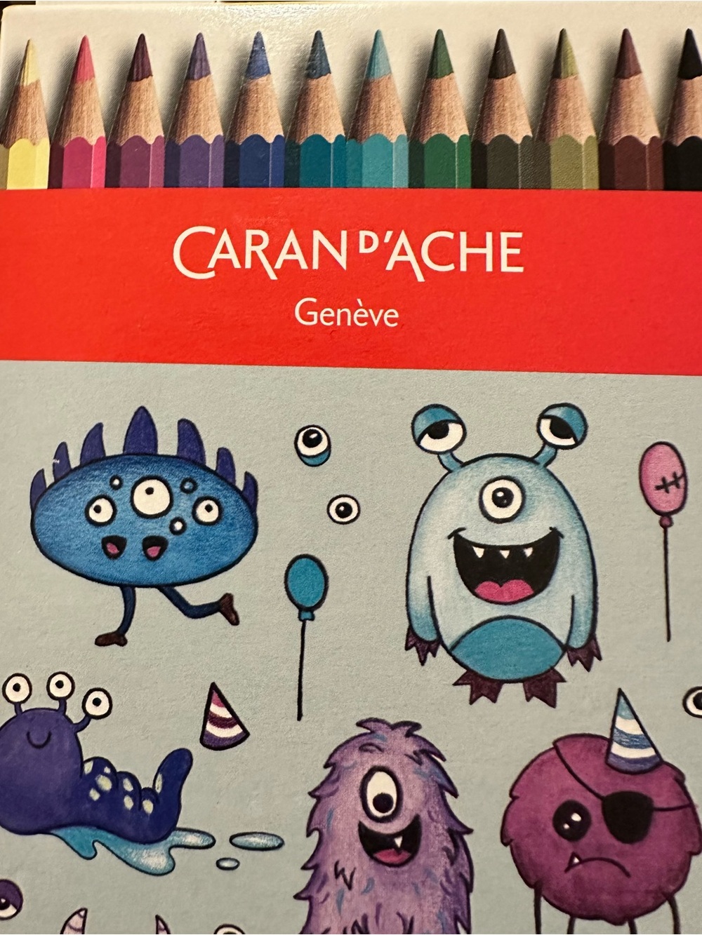 Caran d'Ache 12 Water Soluble Colored Pencil Pack